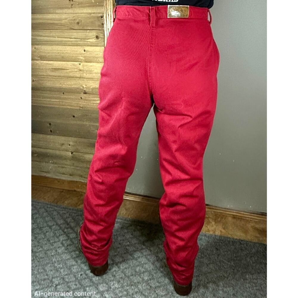 Vintage Bareback Rocky Mountain Jeans 13/14 Long Crimson Red High Waist Western